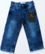 Veylora Boys Classic Blue Denim Jeans | Regular Fit Stretchable Kids Denim - Image 2