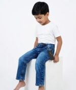 Veylora Boys Classic Blue Denim Jeans | Regular Fit Stretchable Kids Denim - Image 4