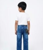 Veylora Boys Classic Blue Denim Jeans | Regular Fit Stretchable Kids Denim - Image 3