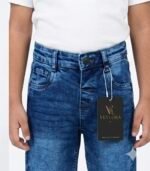 Veylora Boys Classic Blue Denim Jeans | Regular Fit Stretchable Kids Denim - Image 5