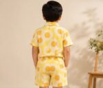 Boys Yellow Sunflower Printed Co-Ord Set | Half Sleeve Shirt & Matching Shorts - Image 4