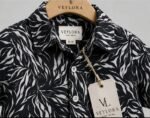 Kids Black Leaf Print Co-Ord Set | Premium Cotton Shirt & Shorts | Veylora - Image 3