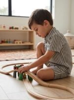 Boys Grey Striped Co-Ord Set | Soft, Comfortable Half Sleeve Shirt & Matching Shorts - Image 2
