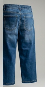 Boys Premium Light Blue Drawstring Denim Jeans | Elastic Waist Casual Jeans - Image 3