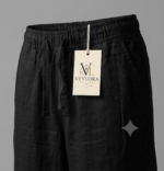 Boys Premium Black Linen Pants | Comfortable Regular Fit Linen Trousers - Image 3