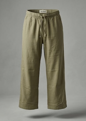 Screenshot 1948-04-12 at 5.16.22 AM Boys Premium Beige linen Pants | Comfortable Regular Fit linen Trousers - Image 1