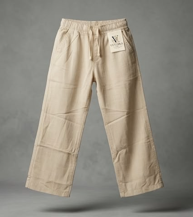 Screenshot 1948-04-12 at 5.27.21 AM Boys Premium Cream linen Pants | Regular Fit linen Trousers - Image 1