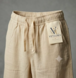 Boys Premium Cream linen Pants | Regular Fit linen Trousers - Image 4