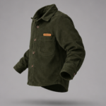 Boys Premium Olive Green Full Sleeve Corduroy Shirt | Soft Cotton Casual Shirt - Image 3