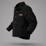 Boys Premium Black Full Sleeve Corduroy Cotton Shirt | Comfortable Casual & Party Wear for Kids - Image 3