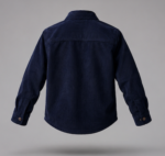 Buy Boys Navy Blue Corduroy Full Sleeve Shirt Online | Premium Cotton Shirt | Veylora - Image 4