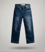 Boys Premium Dark Blue Straight Fit Denim Jeans | Soft Stretch Casual Jeans