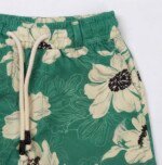 Veylora Girls Green Floral Co-Ord Set | Half Sleeve Shirt & Shorts Outfit - Image 2
