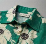 Veylora Girls Green Floral Co-Ord Set | Half Sleeve Shirt & Shorts Outfit - Image 6