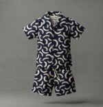 Veylora Boys Big Blue Cut Co-Ord Set | Half Shirt & Shorts Outfit