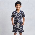 Veylora Boys Big Blue Cut Co-Ord Set | Half Shirt & Shorts Outfit - Image 4