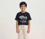 Veylora Big Danger Half T-Shirt | Soft Cotton Casual Everyday Wear Kids - Image 4