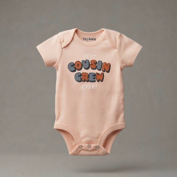 Veylora Cousin Crew Unisex Romper | Soft Cotton Comfortable Everyday Baby Wear Outfit
