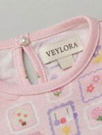 Veylora Girls Pink Back Button Frock | Soft Comfortable Casual Party Everyday Wear - Image 7