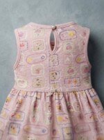 Veylora Girls Pink Back Button Frock | Soft Comfortable Casual Party Everyday Wear - Image 3