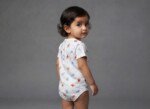 Veylora White Printed Unisex Romper | Soft Cotton Comfortable Everyday Baby Wear Outfit - Image 6