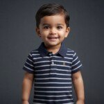 Veylora White Blue Stripe Unisex Romper | Soft Cotton Comfortable Everyday Baby Wear Outfit - Image 3