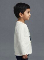 Veylora Love Animal Boys White T-Shirt | Soft Cotton Casual Everyday Wear Kids - Image 5