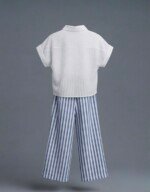 Veylora Girls White Blue Knot Co-Ord Set | Top & Pajama Outfit Kids - Image 6