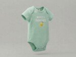 Veylora Light Green Hugs & Lemon Unisex Romper | Soft Cotton Baby Wear - Image 2
