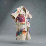 Veylora Off White Multidesign Unisex Co-Ord Set | Soft Comfortable Everyday Kids Wear - Image 2