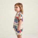 Veylora Off White Multidesign Unisex Co-Ord Set | Soft Comfortable Everyday Kids Wear - Image 6