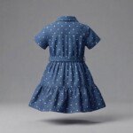 Veylora Girls Waist Knot Frock | Soft Comfortable Casual Party Everyday Wear Kids - Image 3