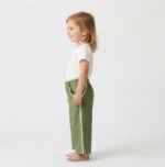 Veylora Girls Green Palazzo Lower | Soft Comfortable Casual Everyday Cotton Wear Kids - Image 4