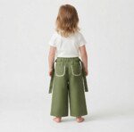 Veylora Girls Green Palazzo Lower | Soft Comfortable Casual Everyday Cotton Wear Kids - Image 5