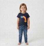 Veylora Plane to Star Kids T-Shirt | Soft Comfortable Casual Everyday Cotton Wear - Image 4