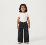 Veylora Girls Black Wide Leg Jeans | Premium Comfortable Casual Everyday Denim Wear - Image 4