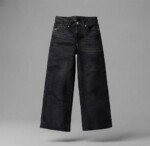 Veylora Girls Black Wide Leg Jeans | Premium Comfortable Casual Everyday Denim Wear