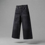 Veylora Girls Black Wide Leg Jeans | Premium Comfortable Casual Everyday Denim Wear - Image 2