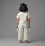 Veylora Girls White Sparkle Palazzo Co-Ord Set | Stylish Comfortable Everyday Wear Kids - Image 6