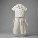 Veylora Girls White Sparkle Palazzo Co-Ord Set | Stylish Comfortable Everyday Wear Kids