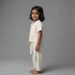 Veylora Girls White Sparkle Palazzo Co-Ord Set | Stylish Comfortable Everyday Wear Kids - Image 5