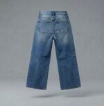 Veylora Girls Blue Wide Leg Jeans | Trendy Comfortable Premium Everyday Denim Wear Kids - Image 3