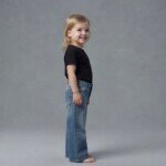 Veylora Girls Blue Wide Leg Jeans | Trendy Comfortable Premium Everyday Denim Wear Kids - Image 5