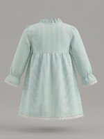 Veylora Minty Green Strawberry Print Frock for Girls | Soft Cotton Casual Dress - Image 5