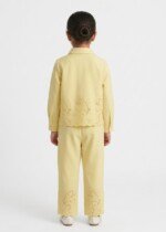 Veylora Yellow Net Plazo Co-ord Set for Girls | Stylish Cotton Party Wear Outfit - Image 6