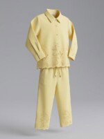 Veylora Yellow Net Plazo Co-ord Set for Girls | Stylish Cotton Party Wear Outfit
